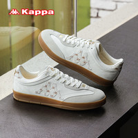 KAPPA卡帕男鞋夏季德训鞋子男软底运动休闲鞋透气轻便外穿商务板鞋 冬日白 39