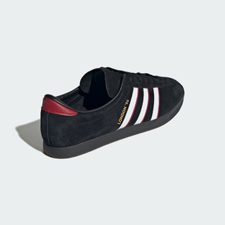 adidas ORIGINALS London 96 中性运动板鞋 IH4773 一号黑/白/浅猩红 44.5