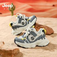 百亿补贴：Jeep 吉普 童鞋女童运动鞋2024夏季新款儿童6-12岁中大童网面透气跑步鞋