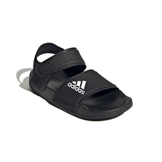 阿迪达斯 （adidas）童鞋露脚趾儿童凉鞋夏季款男童女童魔术贴软底小大童沙滩鞋GW0344 GW0344黑 36.5码 4uk/脚长22.5cm