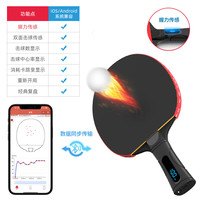 SJMD 世纪摩登 Smart iBat2 智能乒乓球拍 可视化球拍碳纤维底板双面反胶可充电 4星 横拍 Smart iBat2智能球拍
