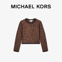 MICHAEL KORS 女士豹纹短款毛衣 深灰色 036