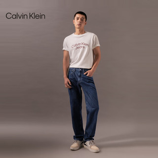 Calvin Klein Jeans【复刻90系列】24早秋新款男ck复古纯棉直筒牛仔裤J325953 1BJ-牛仔蓝