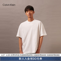 Calvin Klein Jeans24早秋新款男士简约ck图片印花纯棉宽松重磅短袖T恤J325923