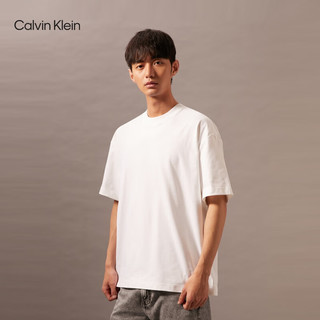 Calvin Klein Jeans24早秋新款男士简约ck图片印花纯棉宽松重磅短袖T恤J325923