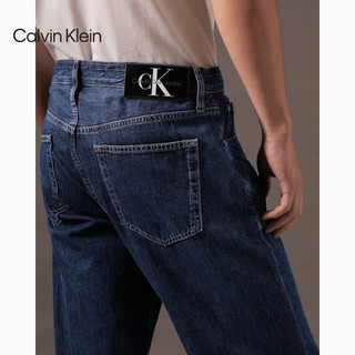 Calvin Klein Jeans【复刻90系列】24早秋男ck复古纯棉直筒牛仔裤J325953 1BJ-牛仔蓝 36