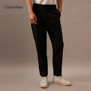 Calvin Klein Jeans24秋季男士休闲通勤ck刺绣字母商务西裤休闲裤J326852 BEH-太空黑 M