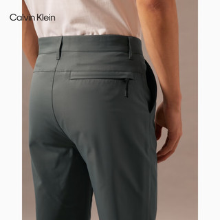 Calvin Klein Jeans24秋季男士休闲通勤ck刺绣字母商务西裤休闲裤J326852 PSL-星河灰 M