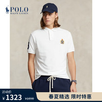 Polo Ralph Lauren 拉夫劳伦 男装 24春修身版三匹小马棉Polo衫RL17961 100-白色 M