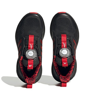 阿迪达斯（adidas）童鞋23新年款BOA旋转按钮运动鞋大小童跑步鞋 IE4239黑/红色  10k/28码/适合脚长16.5cm