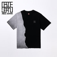 ABLE JEANS【中国想象】24玉落青龙系列短袖T恤781419 黑色 S