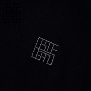 ABLE JEANS【中国想象】24玉落青龙系列短袖T恤781419 黑色 S