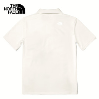 The North Face北面短袖Polo男户外舒适透气速干T恤7WD2 米白色/QLI L