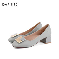 DAPHNE/达芙妮 真皮 女士高跟鞋 浅灰色 38