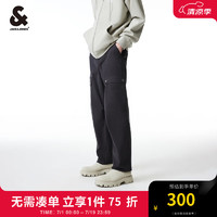 杰克·琼斯（JACK&JONES）男装工装裤男春季百搭宽松帅气男裤潮流休闲裤直筒裤子品牌衣服 E44黑砂色 165/72A/XSR