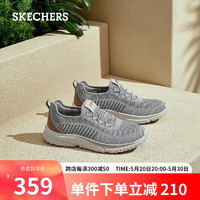 斯凯奇（Skechers）男士轻质休闲鞋210552 灰色/GRY 39.5 