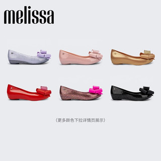 Melissa（梅丽莎）蝴蝶结鱼嘴低跟时尚通勤女士时装单鞋33551 亮闪/丁香紫 36 35/36