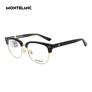 万宝龙（MONTBLANC）近视眼镜架MB0259OK 005+依视路爱赞全晰膜御1.60镜片 005黑金