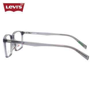 李维斯（Levi's）眼镜框近视眼镜架LV7157/KB7+依视路钻晶膜岩1.60镜片 KB7透明灰