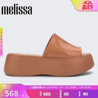 Melissa（梅丽莎）23年厚底复古摩登时尚女果冻拖鞋32818 米色 (AV586) 36 35/36码