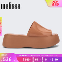 Melissa（梅丽莎）23年厚底复古摩登时尚女果冻拖鞋32818 米色 (AV586) 37