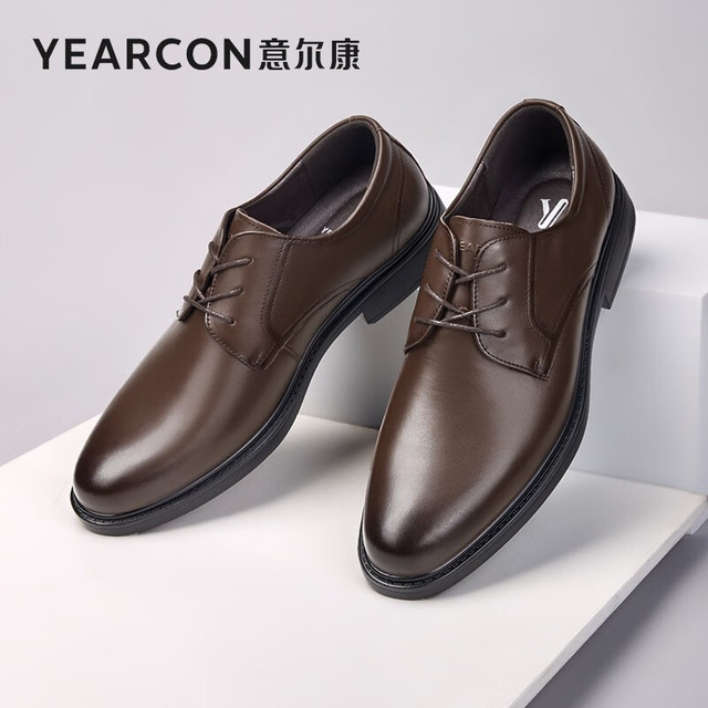 移动端、京东百亿补贴：意尔康 男士英伦 德比鞋（颜色任选）