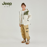 Jeep儿童童装外套男女中大童装春秋季款防风外套上衣