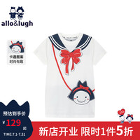 allo&lugh阿路和如女童连衣裙假两件背带造型学院风直筒儿童连衣裙
