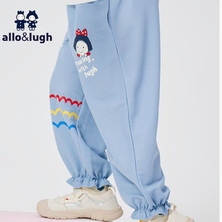 allo&lugh【冰丝凉感】阿路和如2024夏季童装儿童女童裤子运动休闲女宝 蓝色 90cm