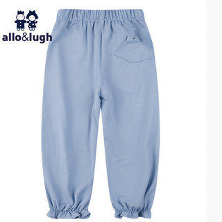 allo&lugh【冰丝凉感】阿路和如2024夏季童装儿童女童裤子运动休闲女宝 蓝色 130cm