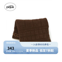 gelatopique24春夏女毯子巧克力半边绒毛毯PWGG241645 棕色 F