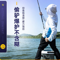 【大物版】涉水（seewow） 九锡大物鱼竿鲢鳙青草鲤28偏19调黄金调性涉水精工超轻硬碳素台钓手竿 加强大物版8.1米+竿稍 九锡