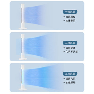 四季沐歌（MICOE）塔扇电风扇无叶风扇智能落地扇轻音低噪柔风立式家用办公室卧室空气循环大风力电扇ATF-020