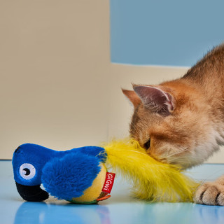 贵为（GiGwi）炫律发声猫玩具小猫幼猫自嗨解闷逗磨牙耐咬猫咪玩具逗猫棒蓝鹦鹉
