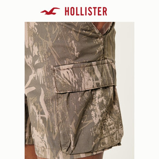 HOLLISTER24夏季新款美式休闲印花降落伞工装短裤 男 KI328-4049 棕色迷彩