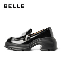 BeLLE 百丽 女士乐福鞋 B1814AA4 黑色 35