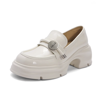 BeLLE 百丽 女士乐福鞋 B1814AA4 米色 34