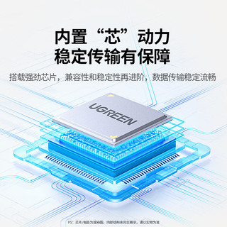 绿联（UGREEN）Type-C高速3.0读卡器 SD/TF二合一 USB-C适用电脑苹果15/iPad/安卓手机支持UHS-I/II读取