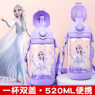 Disney 迪士尼 5012 儿童吸管杯+直饮盖 520ml 公主