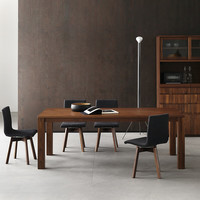 NORHOR北欧表情日本CLASSE/意式简约/LEAVS北美黑胡桃全实木餐桌长方形Z 2米 