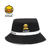 B.Duck 小黄鸭 帽子 可爱遮阳百搭渔夫帽 915黑色
