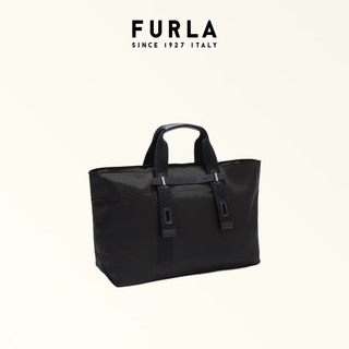 芙拉（FURLA）MAN GIOVE大号男士通勤旅行托特包 黑色