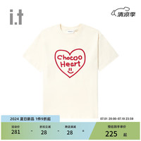 :CHOCOOLATEit :CHOCOOLATE女装宽松短袖T恤2024夏季甜美青春半袖1871XUM IVE/白色 XS