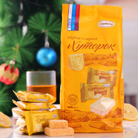 88VIP：俄罗斯进口阿孔特芝士夹心威化饼干408g约27枚办公室网红奶酪零食