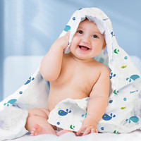 棉之润 婴儿纱布浴巾6层A类纯棉新生儿童包被男女宝宝吸水洗澡巾毛巾被