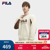 FILA斐乐【张艺兴同款】男子套头卫衣2024春新款休闲拼接撞色针织上衣