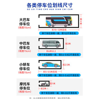 巨涂 快干型马路划线漆 停车场车位漆道路标线漆画线油漆涂料3KG 黑色