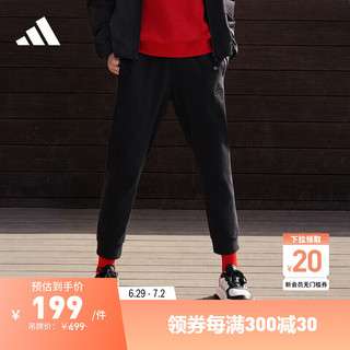 adidas舒适运动裤男装阿迪达斯轻运动IT3985 黑色 A/M