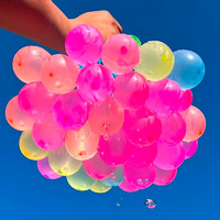 KIDNOAM 夏日玩具注水气球6束222个气球装