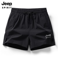 Jeep 吉普 男士短裤夏季薄款宽松休闲三分裤健身速干透气新款运动裤